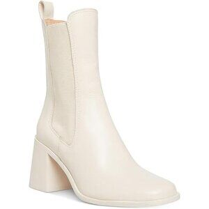 Steve Madden Women's Argent Fashion Chelsea Boots Bone Leather Size 9